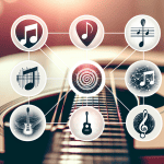 A collage of different engaging online music theory classes.